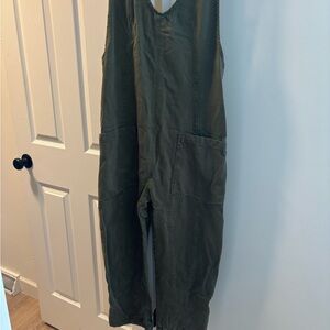 Free people Khaki Green Jumpsuit